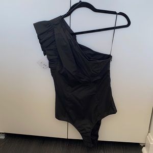 NWT Zara One Shoulder Bodysuit